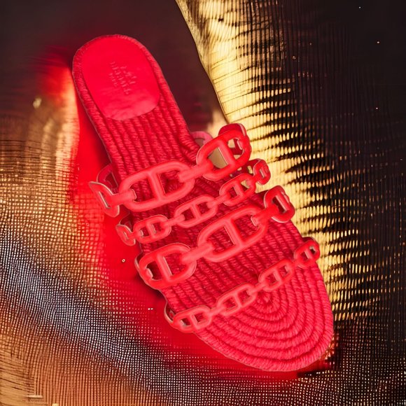 Hermes Ancone Espadrille Sandals EU 40 Most Expensive Leather Model - Picture 8 of 14